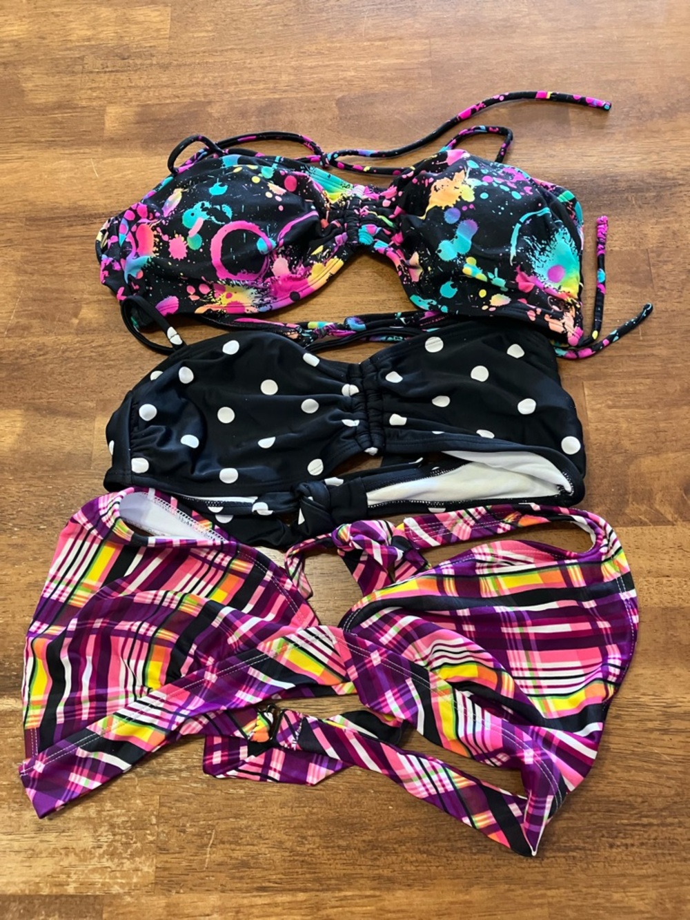 Three Halter Tops/Swim Suit Tops